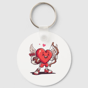 Grappige Voetbal Valentijnsdag Jongens Kinderen Me Sleutelhanger