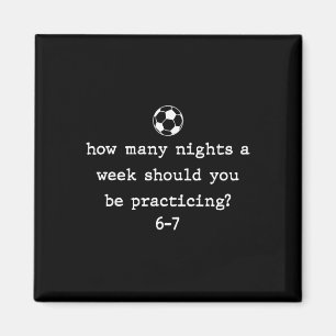 Grappige Voetbalcoach 67 Voetbalspeler 6 7 Gen Z V Magneet