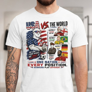 Grappige voetbaldebat, VS vs de rest van de wereld T-shirt