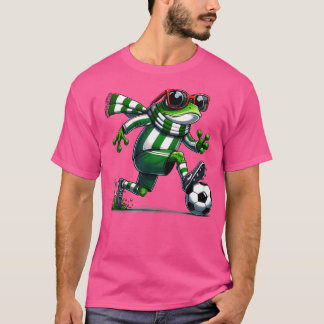 Grappige Voetbalkikker Dierenkikker Voetbal spelen T-shirt