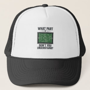 Grappige Voetbaltactieken Coach Vintage T-shirt On Trucker Pet