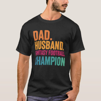 Grappige Voetbalvader, Echtgenoot, Fantasy Footbal T-shirt