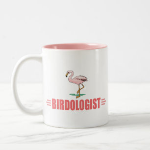 Grappige Vogel Flamingo Tweekleurige Koffiemok