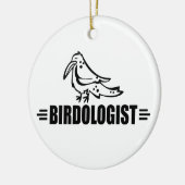 Grappige Vogel Keramisch Ornament (Links)