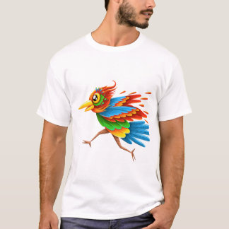 Grappige vogel t-shirt