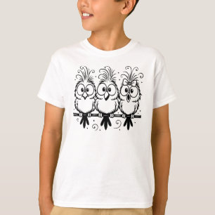Grappige Vogels Cartoon-56456 T-shirt