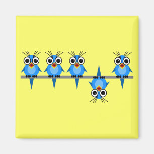 grappige vogels magneet
