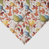 Grappige vogels (Spring Wood) Tissuepapier (Detail)