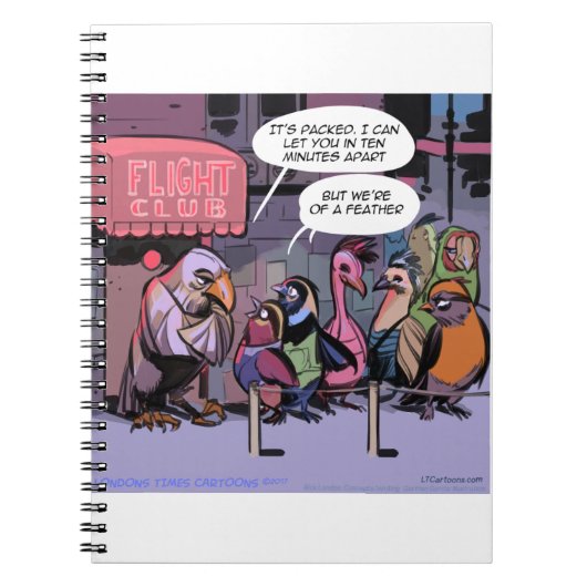 grappige vogels van een zeehond notitieboek (Voorkant)