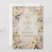 Grappige vogelzang rustieke elegantie kaart (Voorkant)