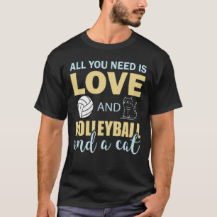 Grappige Volleybal Kat Liefhebber Kitty Liefde Sar T-shirt