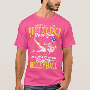 Grappige volleybal zomer outfit voor een fan stran t-shirt