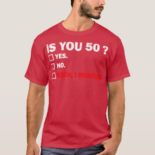 Grappige Volwassene vijftig 50 Jaar Oud Verjaardag T-shirt