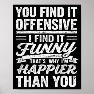 Grappige Volwassenen Humoristische Offensieve Cita Poster