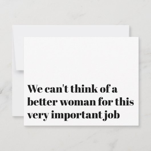 Grappige Voorstel Uitnodiging Huwelijksambtenaar (Voorkant)