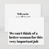 Grappige Voorstel Uitnodiging Huwen Door Ambtenaar (Voorkant / Achterkant)