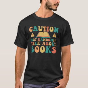 Grappige voorzichtigheid boeken lezen lezer schatt t-shirt