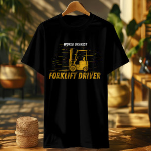 Grappige Vorkheftruck gecertificeerd: Geloof me, i T-shirt
