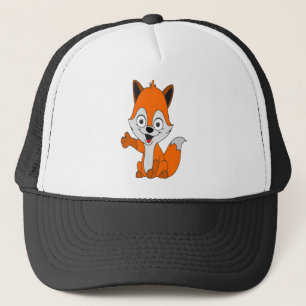 grappige vos trucker pet