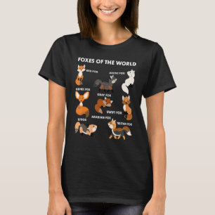 Grappige Vossen Van De Wereld T-shirt Vossen Liefh