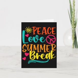 Grappige Vrede Liefde en Zomervakantie Vakantie Vi Kaart