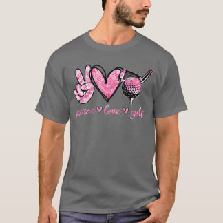 Grappige Vrede Liefde Golf Speler Sport Liefhebber T-shirt