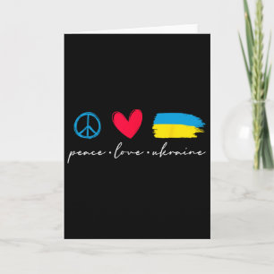 Grappige Vrede Liefde Oekraine Oekraïense Vlag Lie Kaart