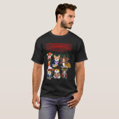 Grappige vreemdeling Corgis dingen T-shirt (Voorkant volledig)