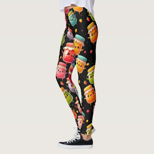Grappige vreugdevolle jumping potten van Jubilant  Leggings (Links)