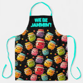 Grappige vreugdevolle jumping potten van Jubilant Schort (Voorkant)