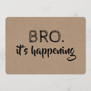 Grappige Vriend Van De Bruidegom Of Getuige Voorst Kaart