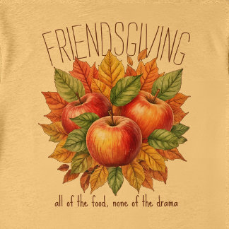 Grappige Vriendendag herfst appel cozy foodie vrie Tri-Blend Shirt