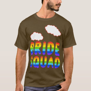 Grappige vrijgezellen bruid squad feest team t-shirt