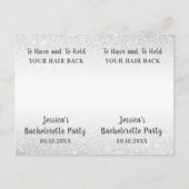 Grappige vrijgezellenfeest scrunchie houder gunst briefkaart (Voorkant)