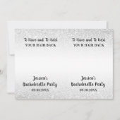 Grappige vrijgezellenfeest scrunchie houder gunst kaart (Voorkant)