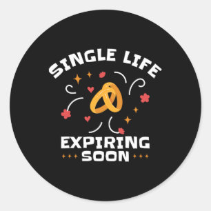 Grappige vrijgezellenfeest Single Life Jga Ronde Sticker