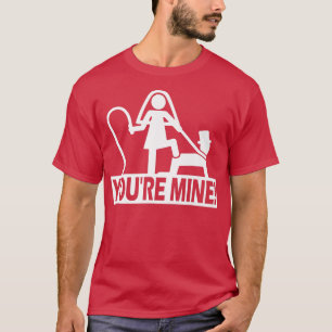 Grappige vrijgezellenfeest trouw jij bent van mij t-shirt