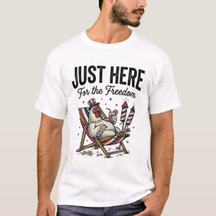 Grappige vrijheid haan vintage patriottisch shirt_ t-shirt