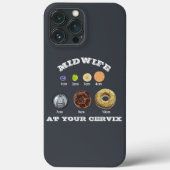 Grappige vroedvrouw "Bij je baarmoederhals" cm Met Case-Mate iPhone Case (Achterkant)