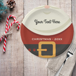 Grappige Vrolijke Kerstmis Sinterklaas Suit Vakant Papieren Bordje