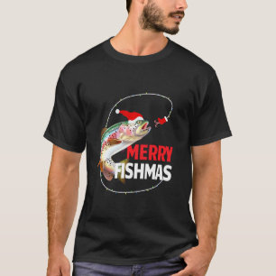 Grappige vrolijke viskerij forel vissen visser t-shirt