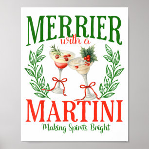 Grappige Vrolijker Met Een Martini Bachelorette Vr Poster