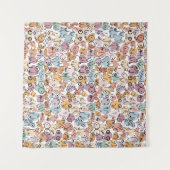 grappige vrouw feministe wandkleed (Voorkant (horizontaal))