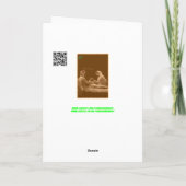 Grappige vrouw kerst feestdagen kaart (Achterkant)