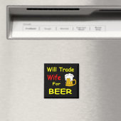 grappige vrouw magneet (Insitu (Vaatwasser))