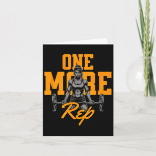 Grappige Vrouwen Gewichtheffen Reps Bodybuilding M Kaart