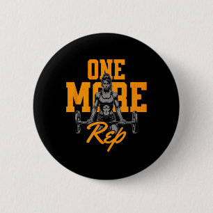 Grappige Vrouwen Gewichtheffen Reps Bodybuilding M Ronde Button 5,7 Cm