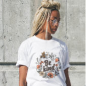 Grappige Vrouwen Gift Shirt Be Kind Retro Bee