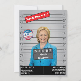 Grappige Vrouwen Politie Mugshot Verjaardagsgrap Kaart