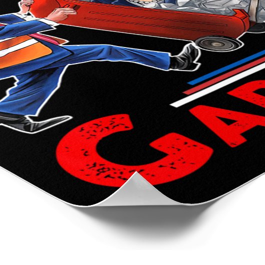 Grappige vuilnis voor Trump 2024 - Tijd om Th Poster (Hoek)